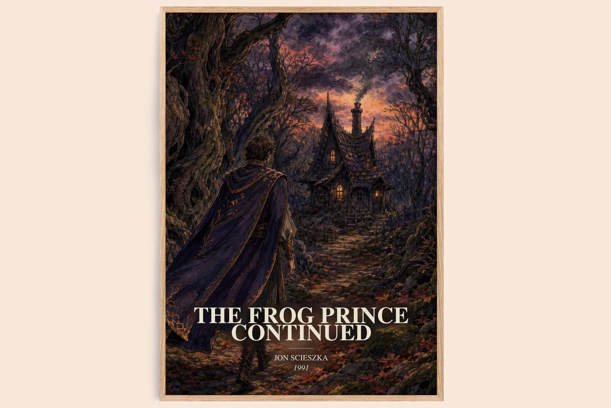 Frog Prince Continued Book Watercolour Illustration by Jon Scieszka