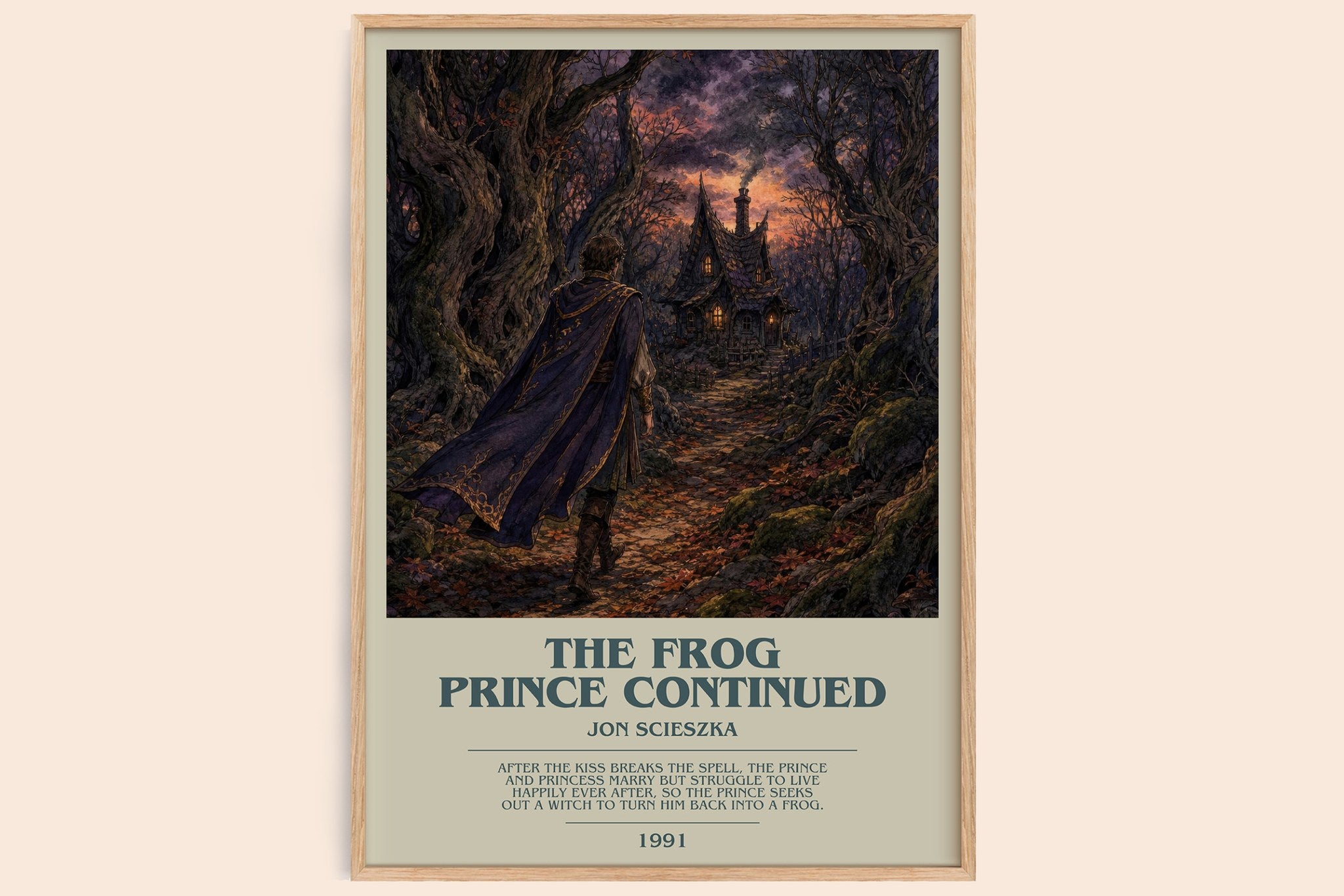 The Frog Prince Continued Bookish Wall Art by Jon Scieszka