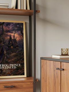 The Frog Prince Continued book watercolour illustration paper finish options – matte satin gloss