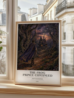 The Frog Prince Continued book cover poster colour and style options – Jon Scieszka book art