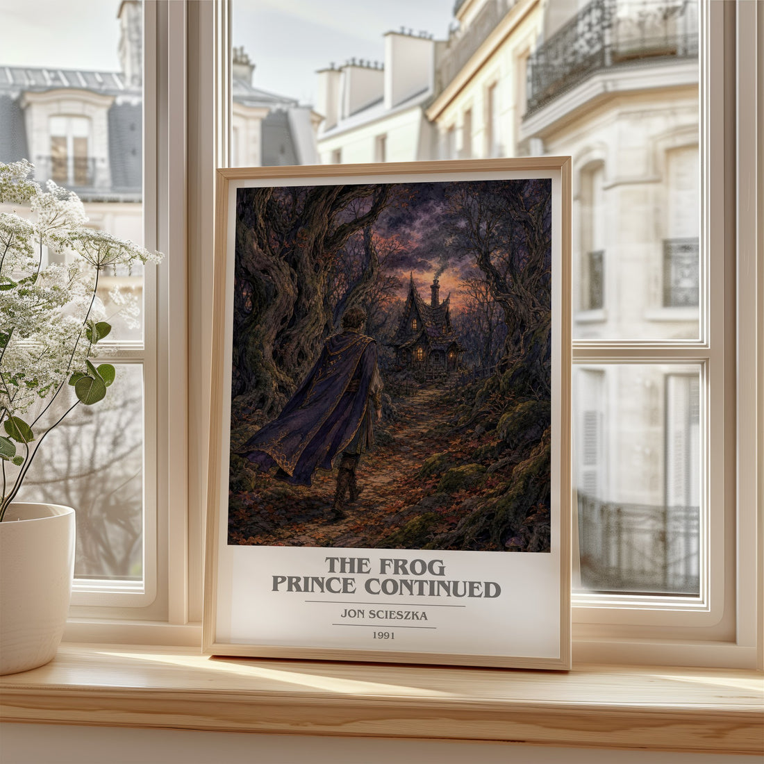The Frog Prince Continued book cover poster colour and style options – Jon Scieszka book art