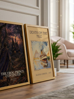 The Frog Prince Continued watercolour print framed by window – literary home decor