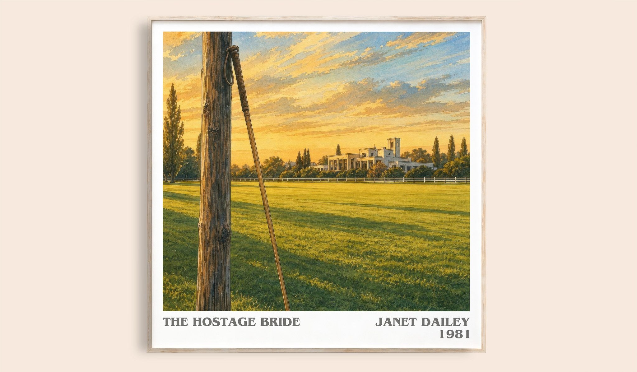 The Hostage Bride Literary Art Print by Janet Dailey