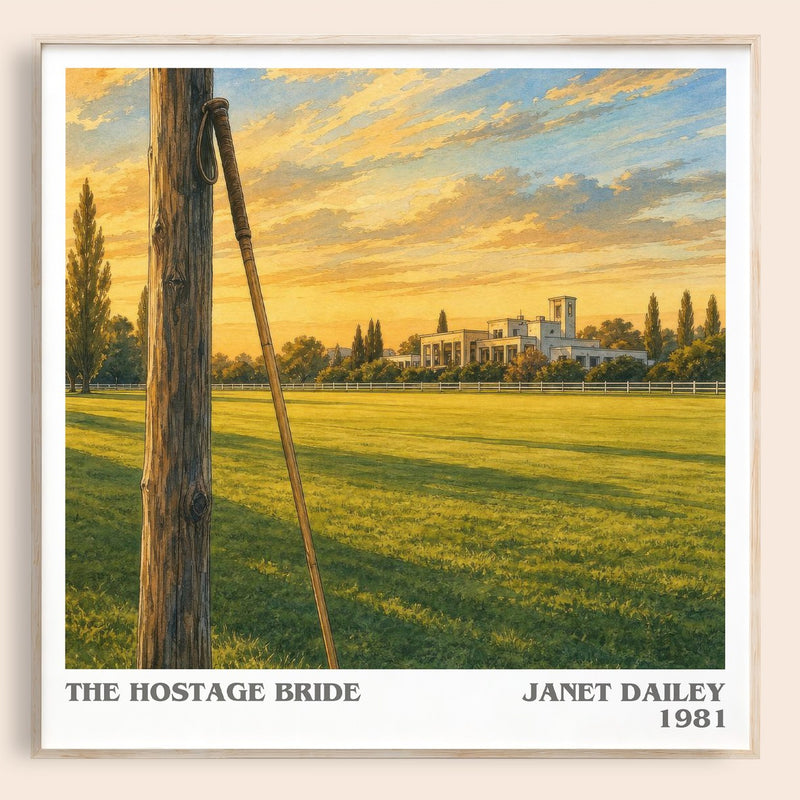 The Hostage Bride literary book poster by Janet Dailey – framed literary art print
