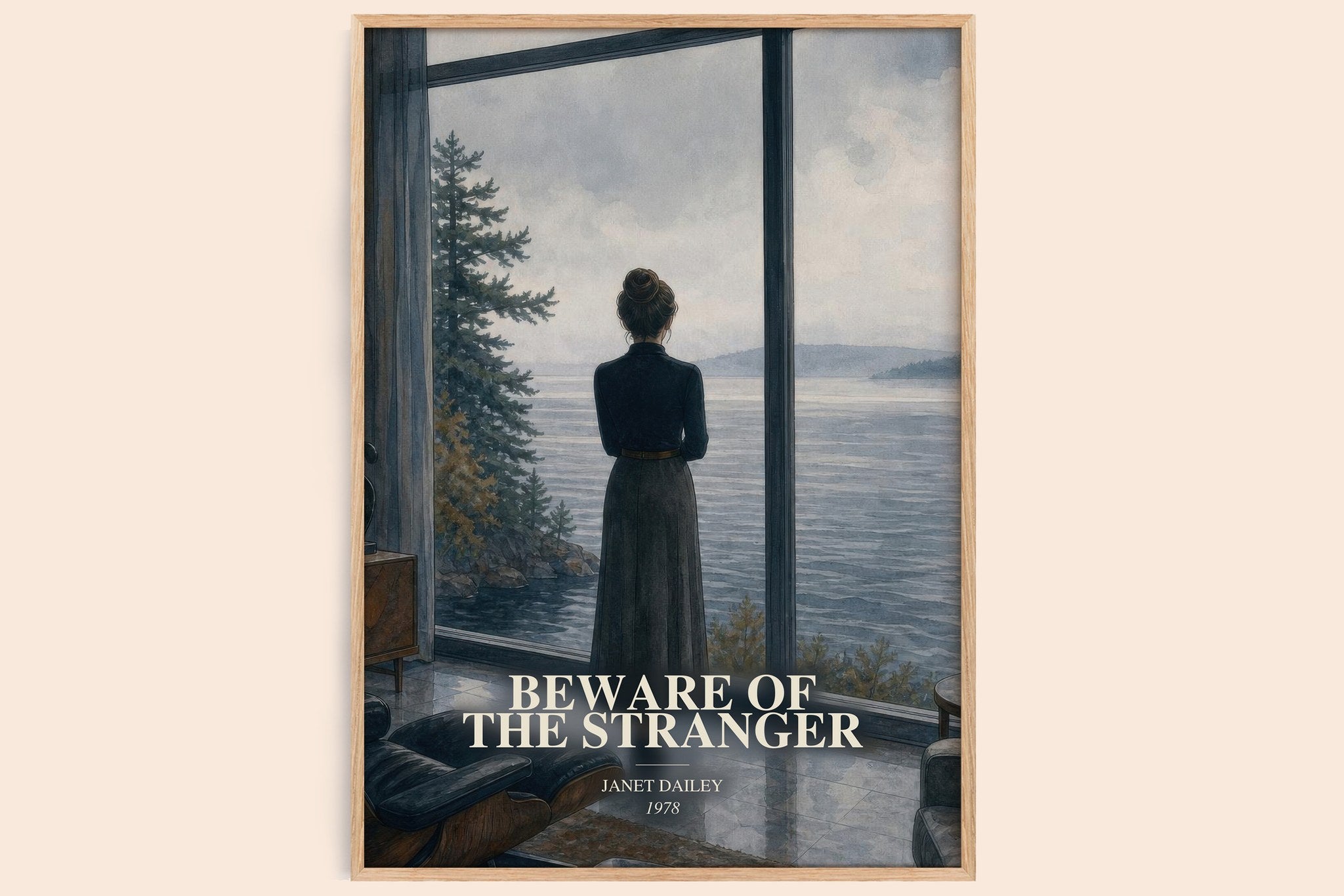 Beware of the Stranger Book Watercolour Illustration by Janet Dailey