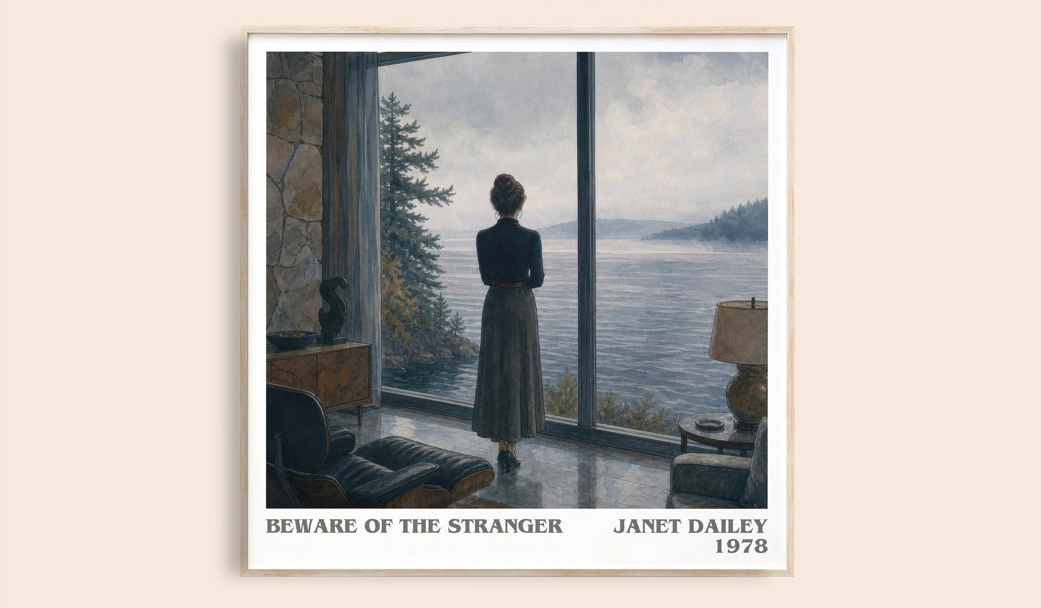 Beware of the Stranger Literary Art Print by Janet Dailey