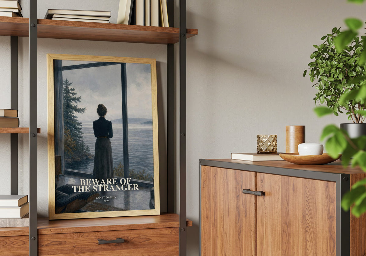 Beware of the Stranger book watercolour illustration paper finish options – matte satin gloss