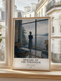 Beware of the Stranger book cover poster colour and style options – Janet Dailey book art
