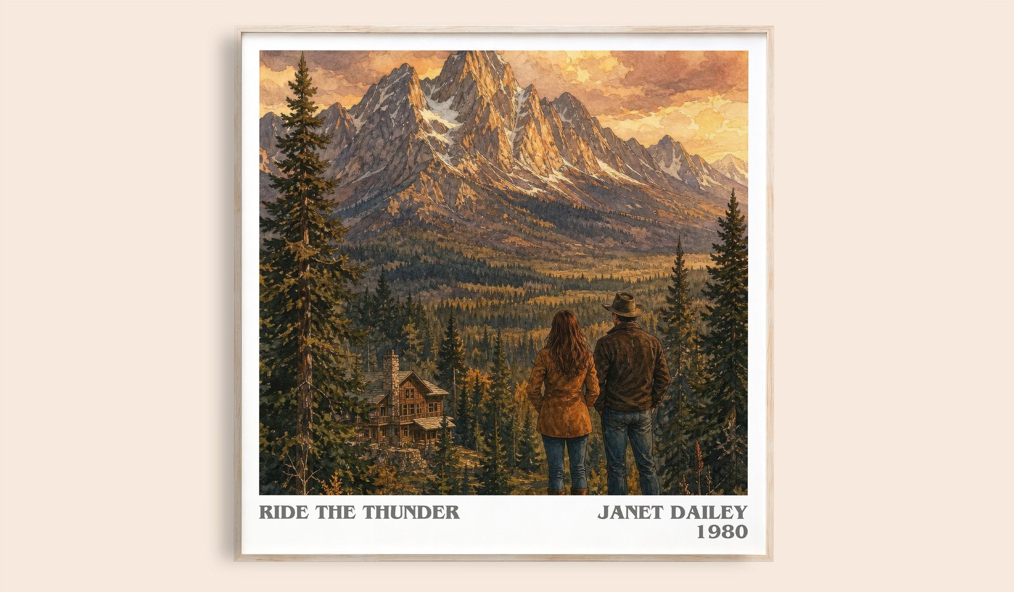 Ride the thunder Literary Art Print by Janet Dailey