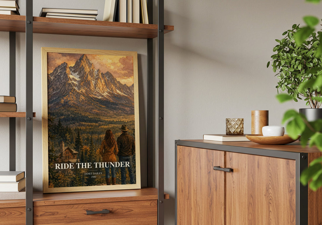 Ride the thunder book watercolour illustration paper finish options – matte satin gloss