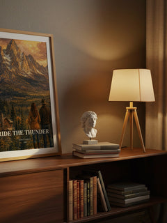 Ride the thunder watercolour print on bookshelf – Janet Dailey fan gift