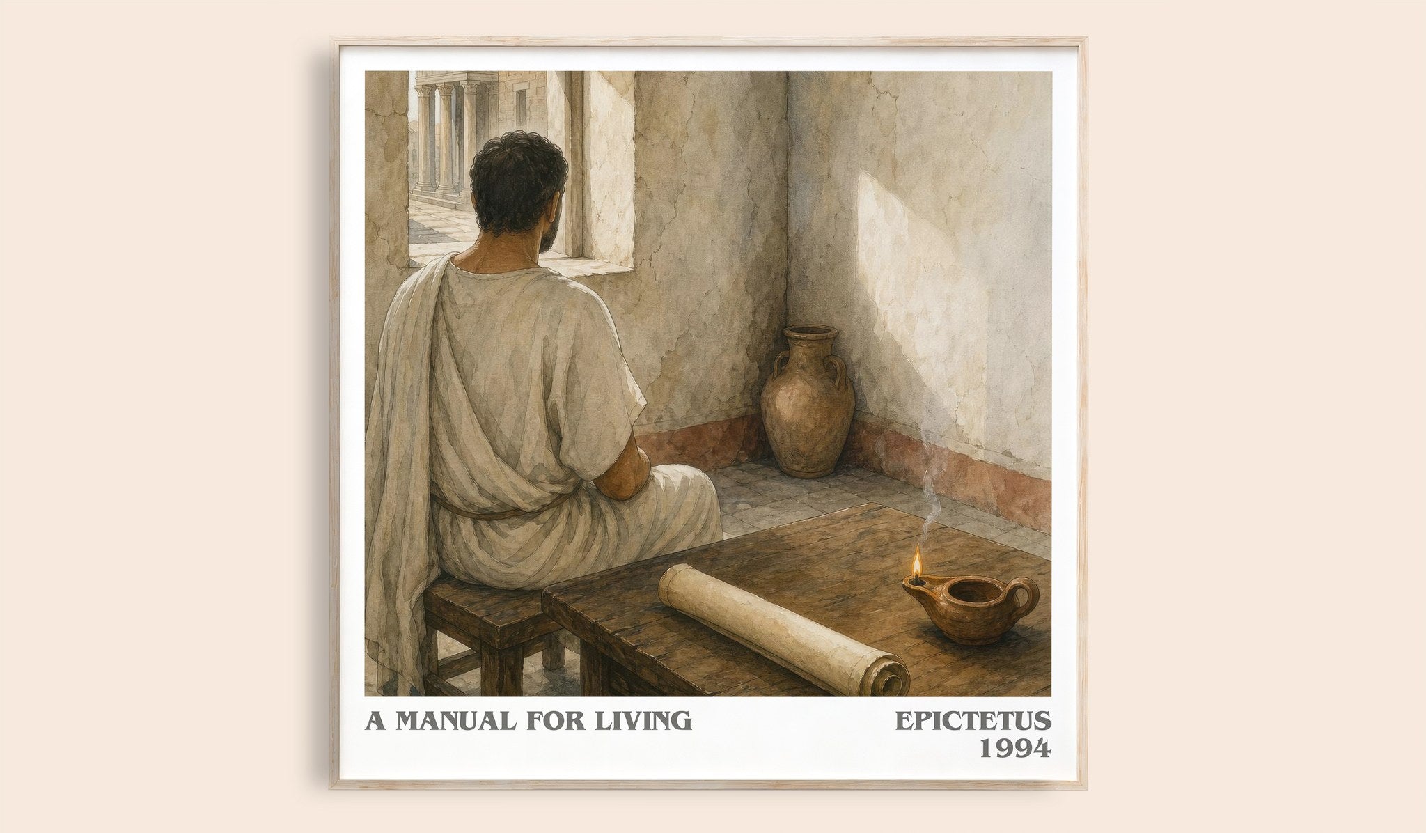 A manual for living Literary Art Print by Epictetus