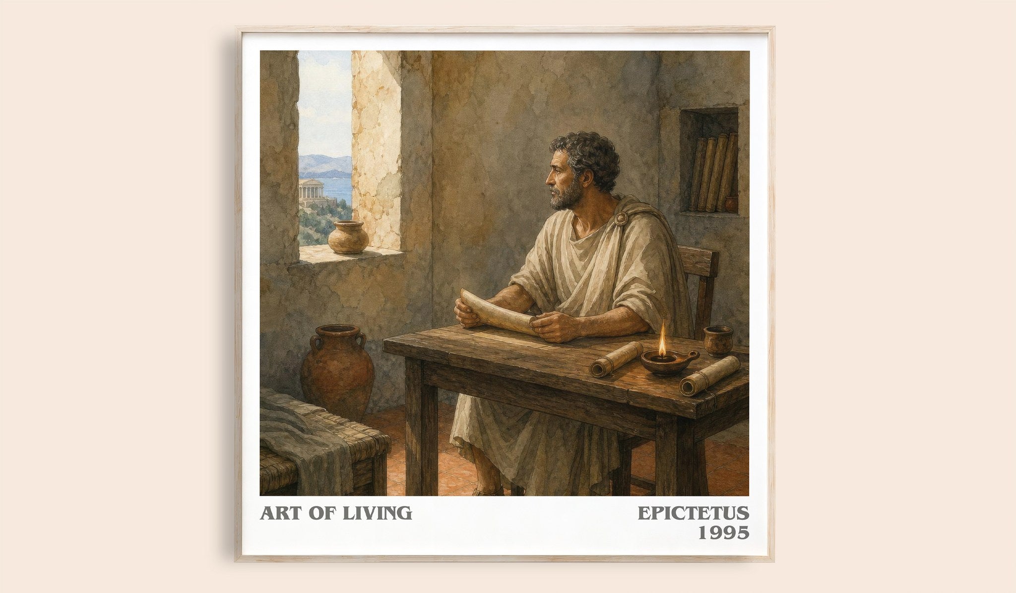 Art of Living Literary Art Print by Epictetus