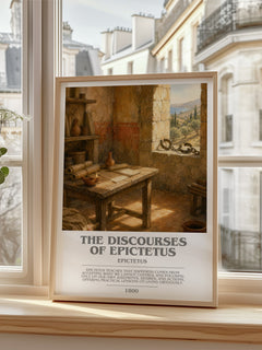 The discourses of Epictetus bookish poster colour and style options – Epictetus book art