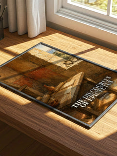 The discourses of Epictetus watercolour book poster framed on wall – philosophy wall art