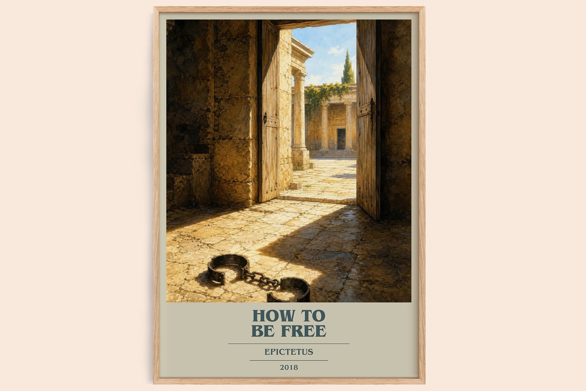 How to Be Free Book Cover Poster by Epictetus