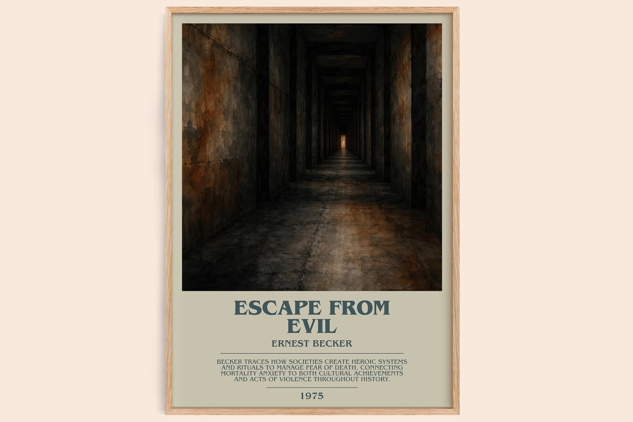 Escape from Evil Bookish Wall Art by Ernest Becker