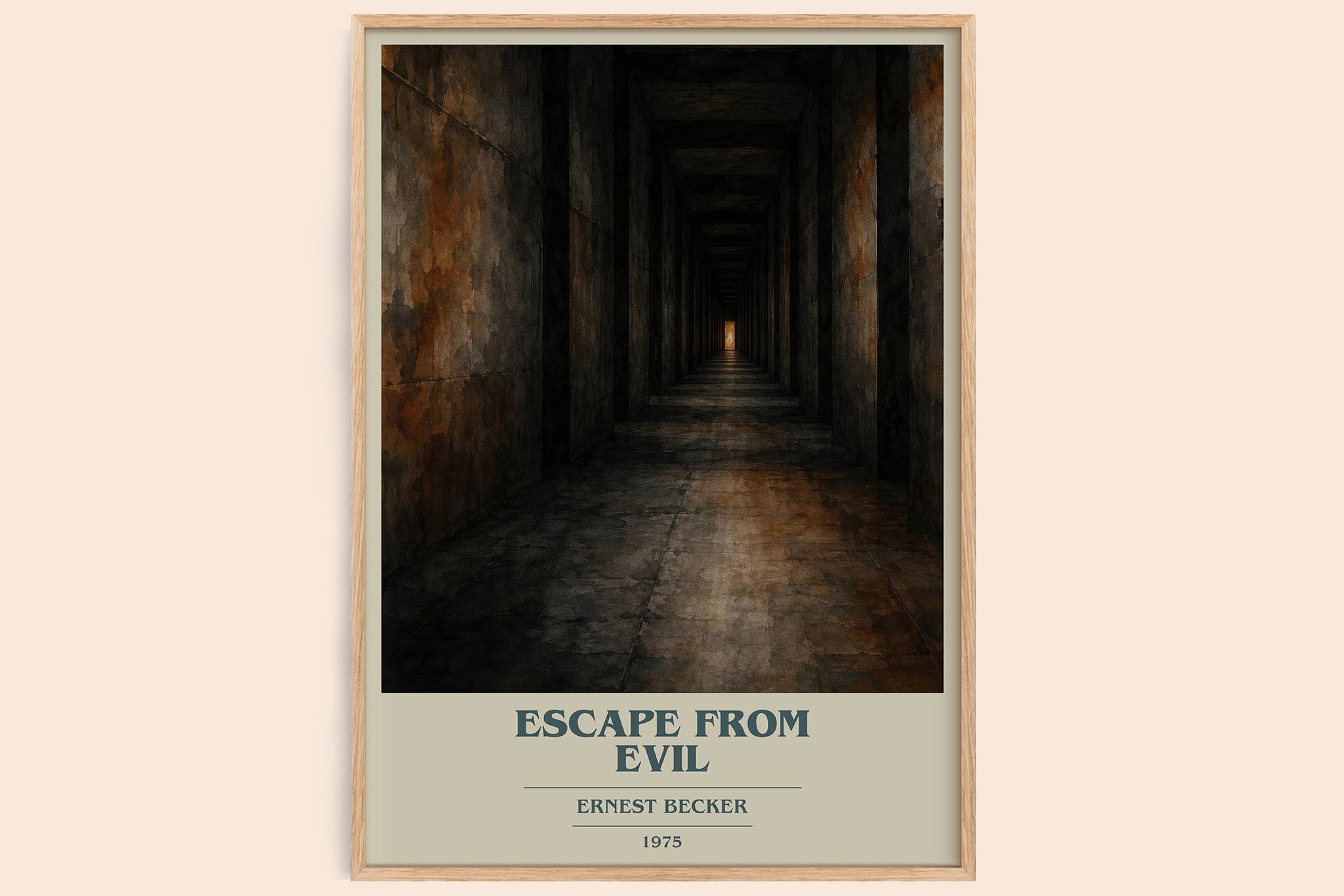 Escape from Evil Book Cover Poster by Ernest Becker