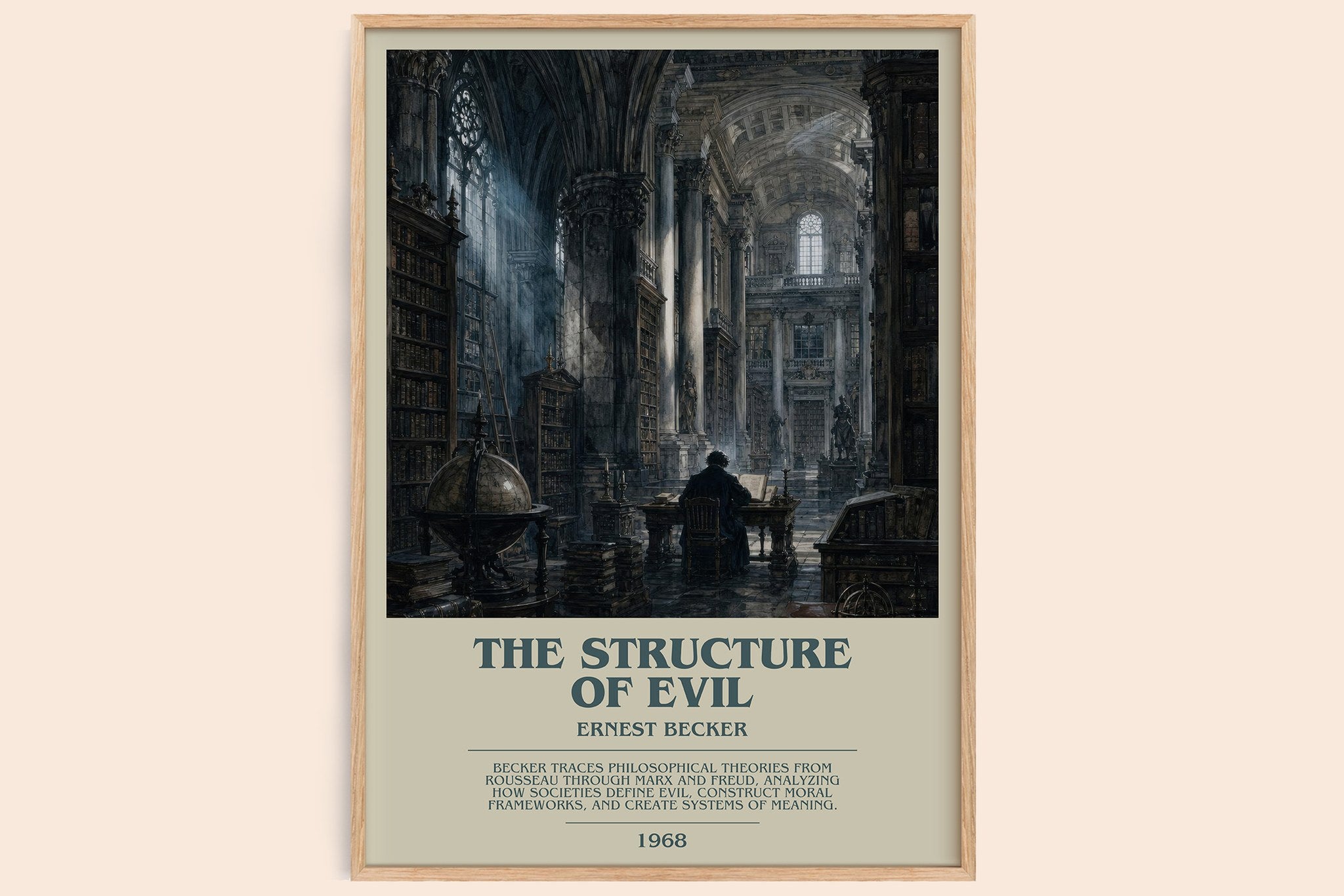 The structure of evil Bookish Wall Art by Ernest Becker