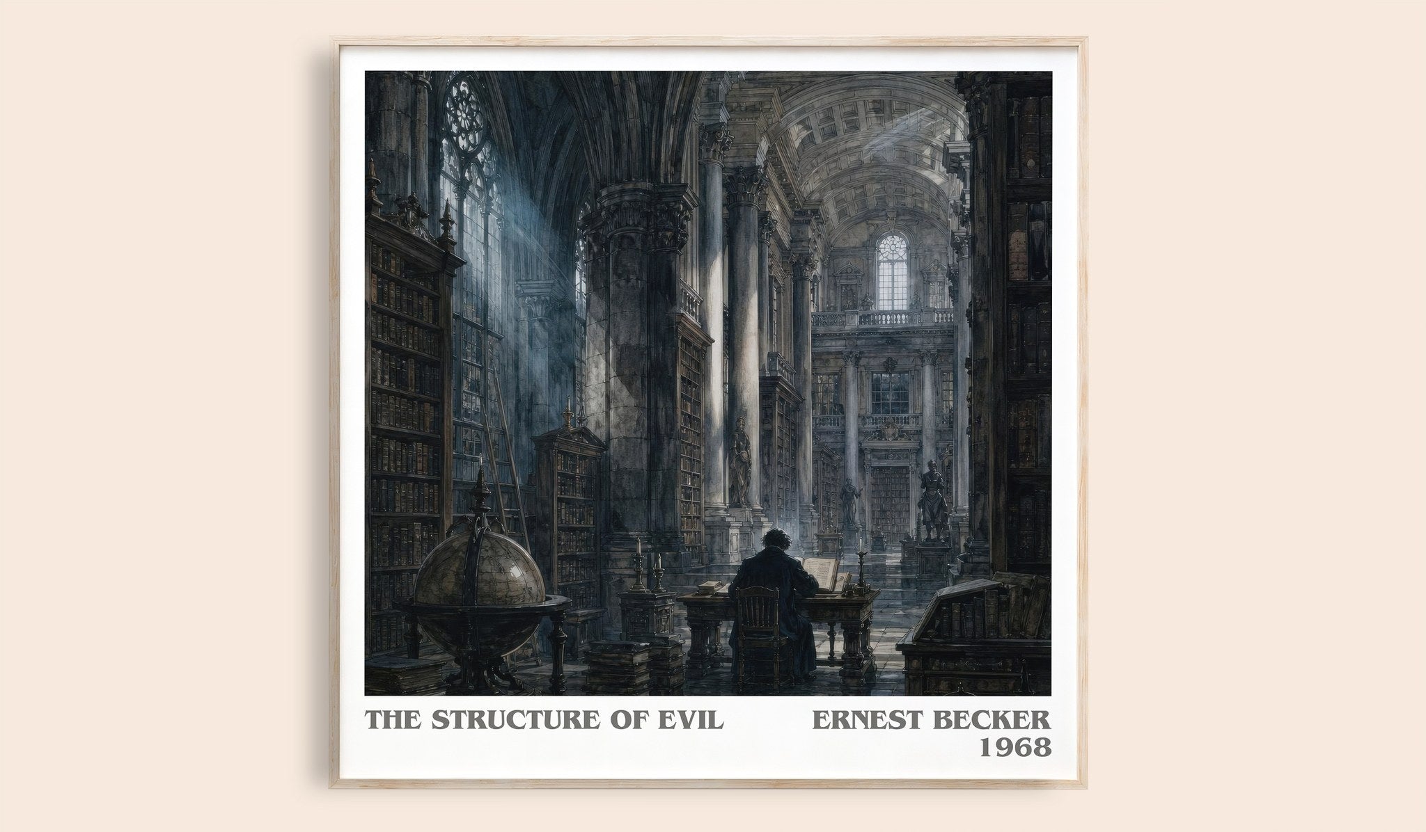 The structure of evil Literary Art Print by Ernest Becker