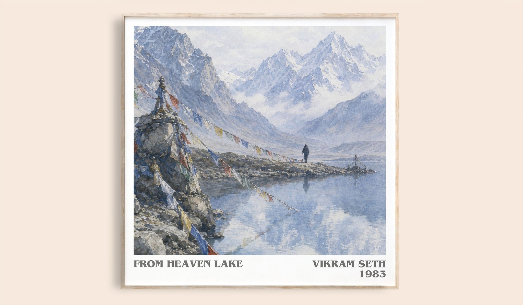 From Heaven Lake Literary Art Print by Vikram Seth