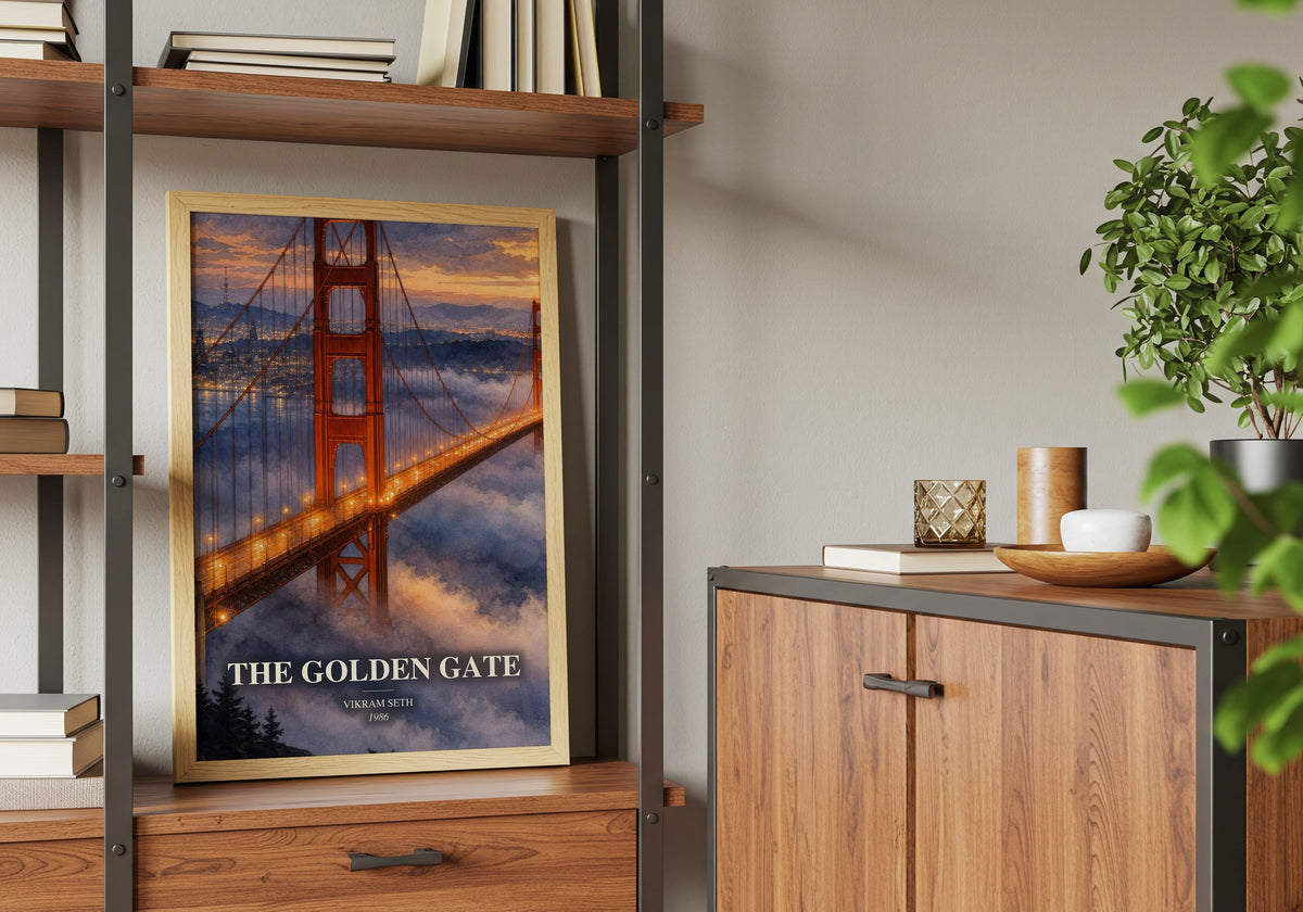 The Golden Gate book watercolour illustration paper finish options – matte satin gloss