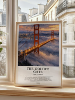 The Golden Gate bookish poster colour and style options – Vikram Seth book art