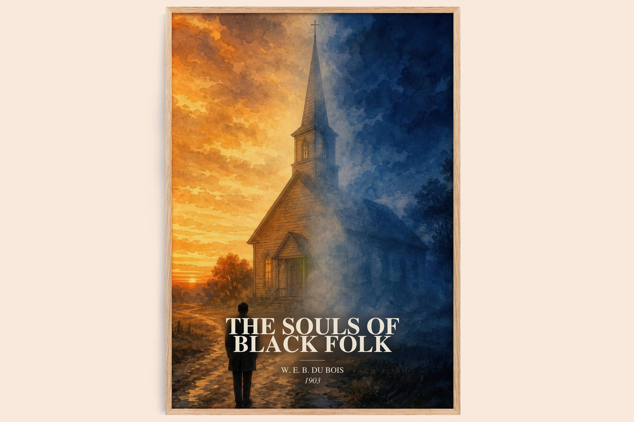 Souls of Black Folk Book Watercolour Illustration by W. E. B. Du Bois
