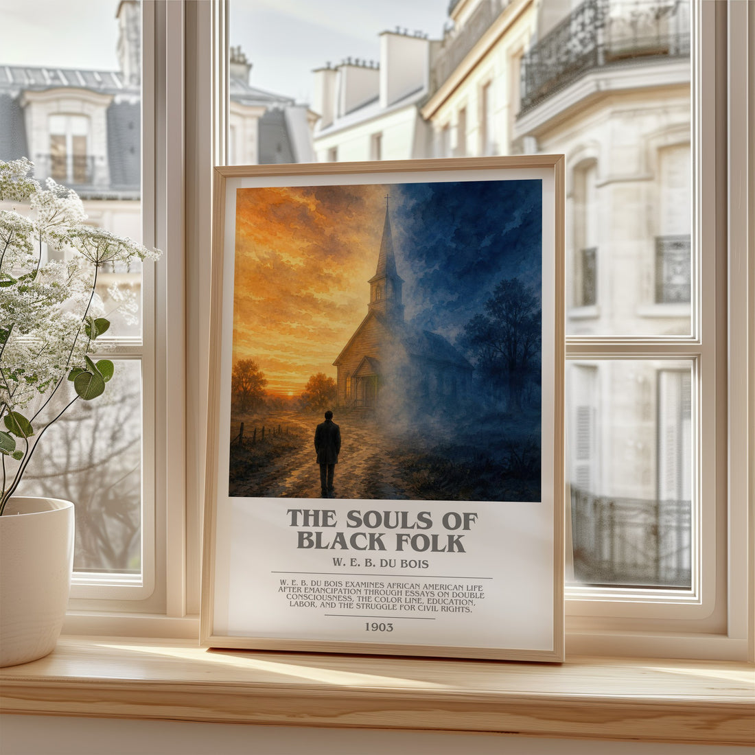 The Souls of Black Folk bookish poster colour and style options – W. E. B. Du Bois book art