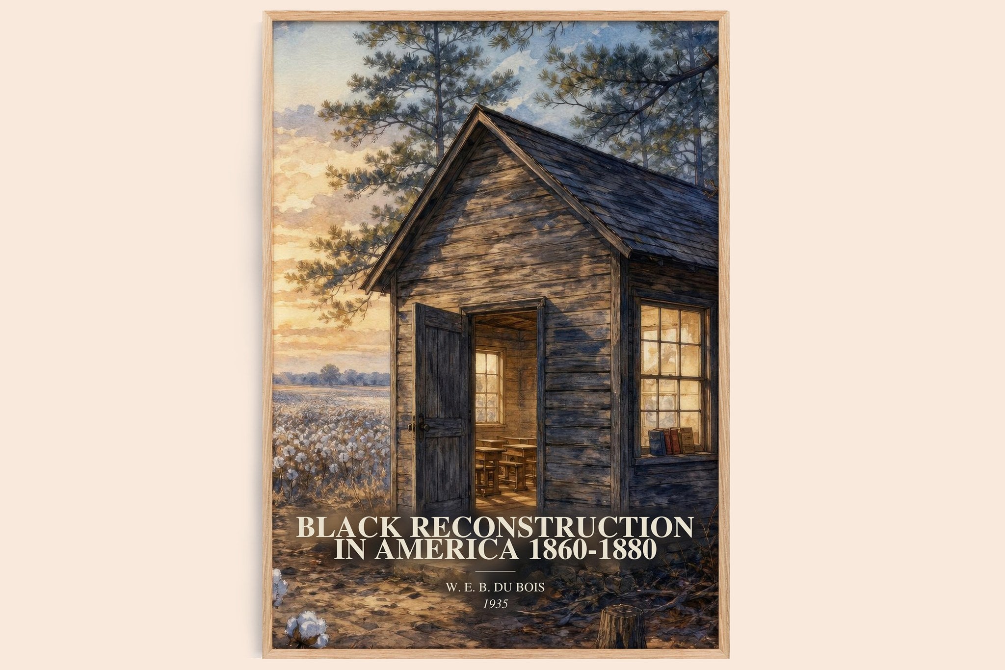 Black reconstruction in America 1860-1880 Book Watercolour Illustration by W. E. B. Du Bois