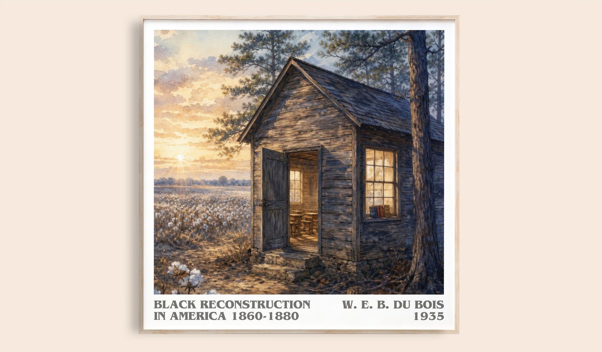 Black reconstruction in America 1860-1880 Literary Art Print by W. E. B. Du Bois