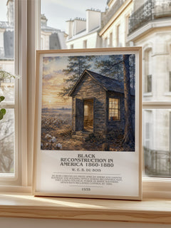 Black reconstruction in America 1860-1880 bookish poster colour and style options – W. E. B. Du Bois book art