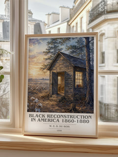 Black reconstruction in America 1860-1880 book cover poster colour and style options – W. E. B. Du Bois book art