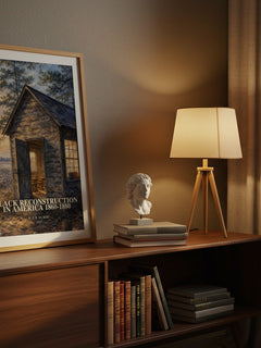 Black reconstruction in America 1860-1880 watercolour print on bookshelf – W. E. B. Du Bois fan gift