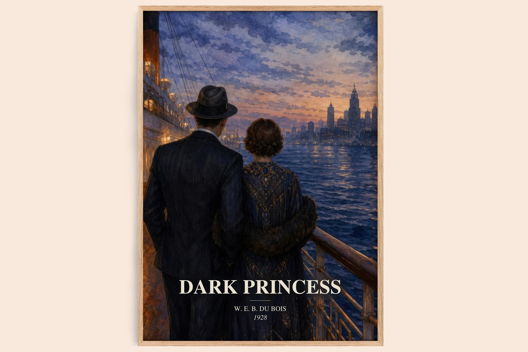 Dark princess Book Watercolour Illustration by W. E. B. Du Bois