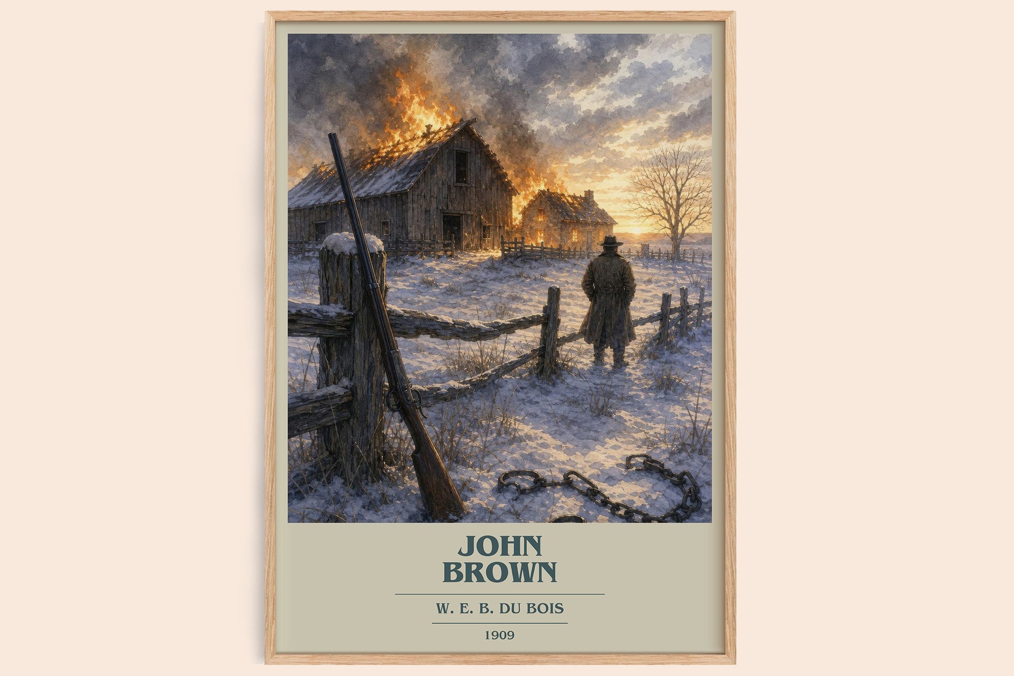 John Brown Book Cover Poster by W. E. B. Du Bois