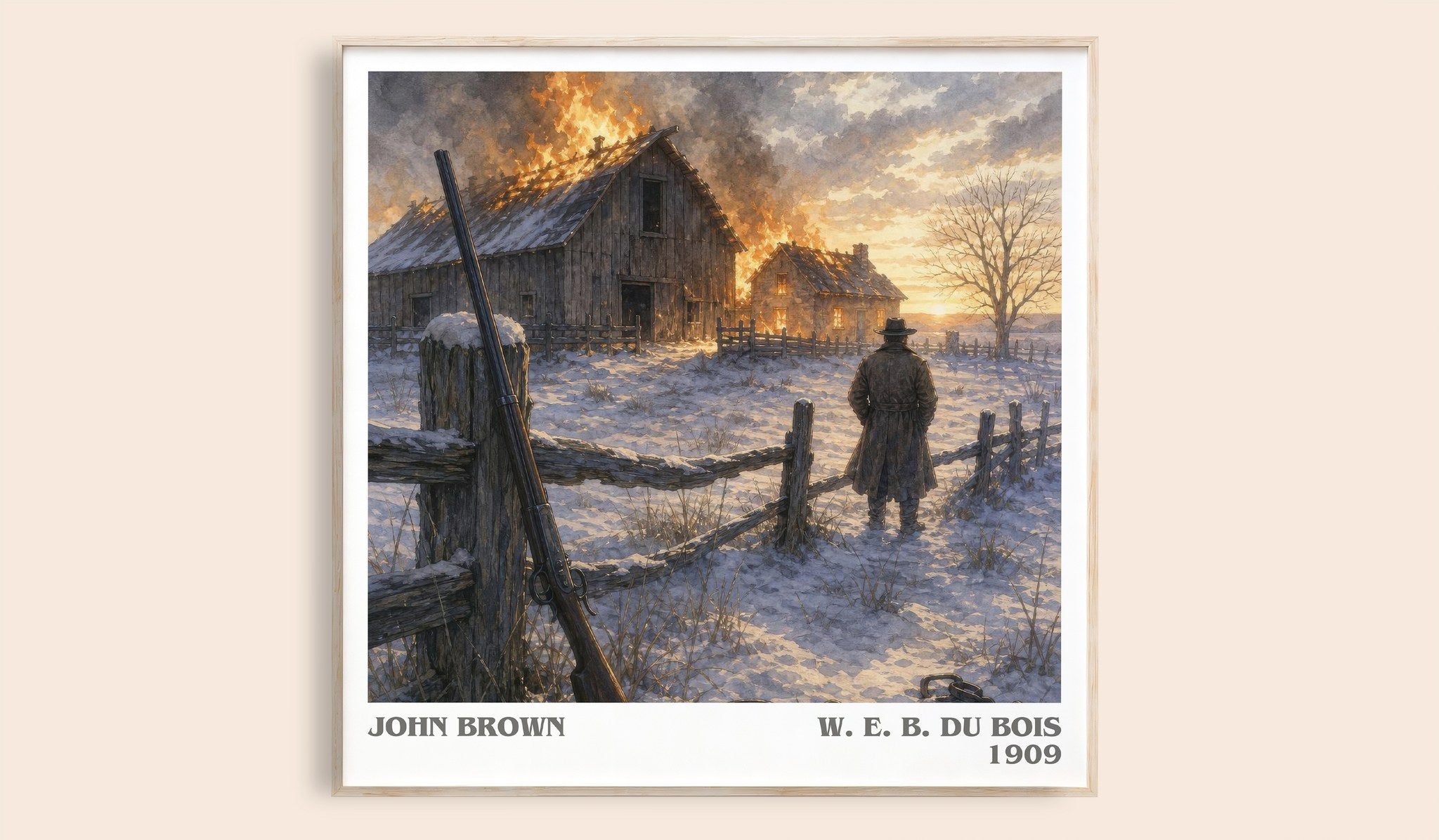 John Brown Literary Art Print by W. E. B. Du Bois