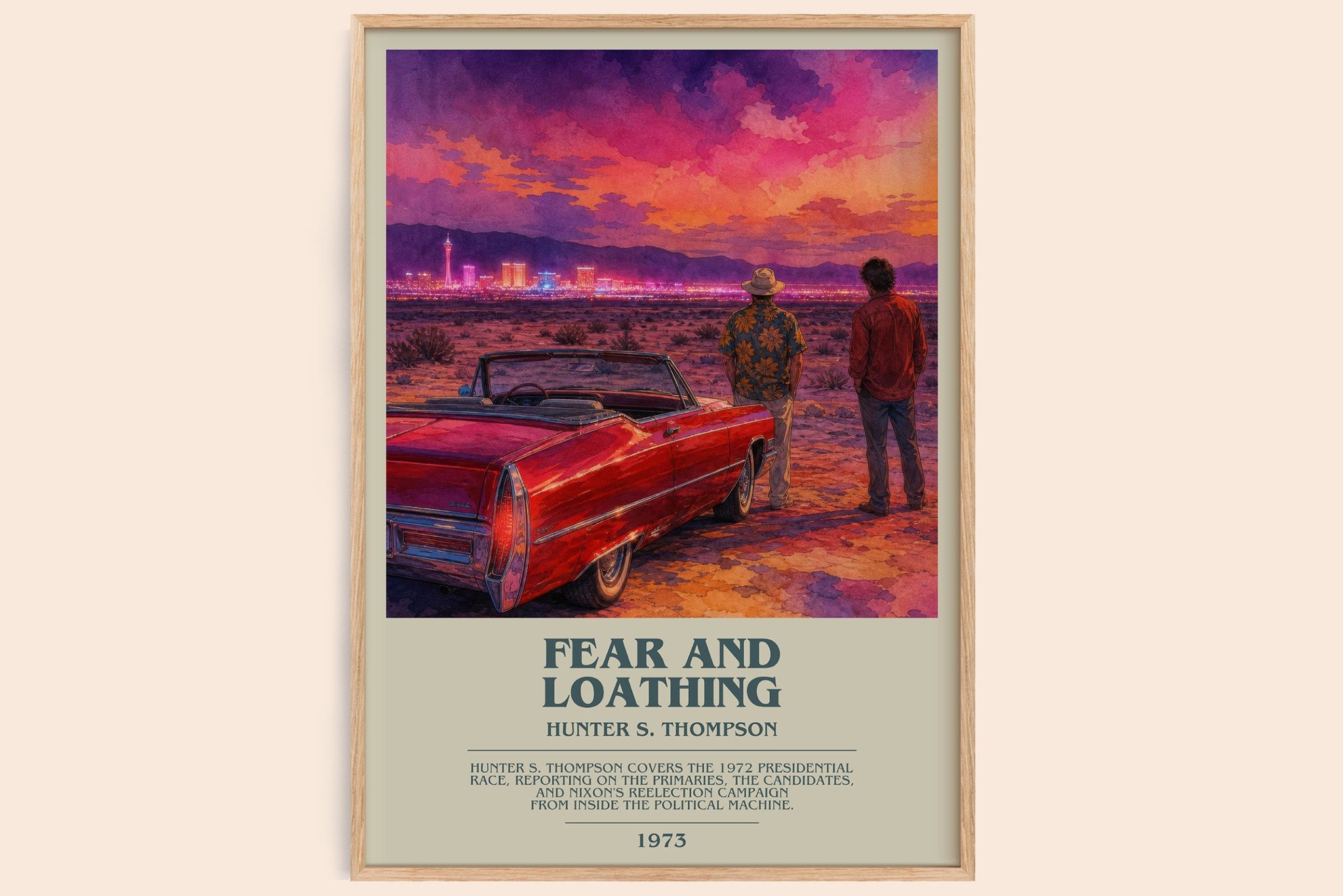 Fear and Loathing Bookish Wall Art by Hunter S. Thompson
