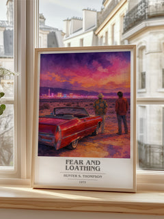 Fear and Loathing book cover poster colour and style options – Hunter S. Thompson book art