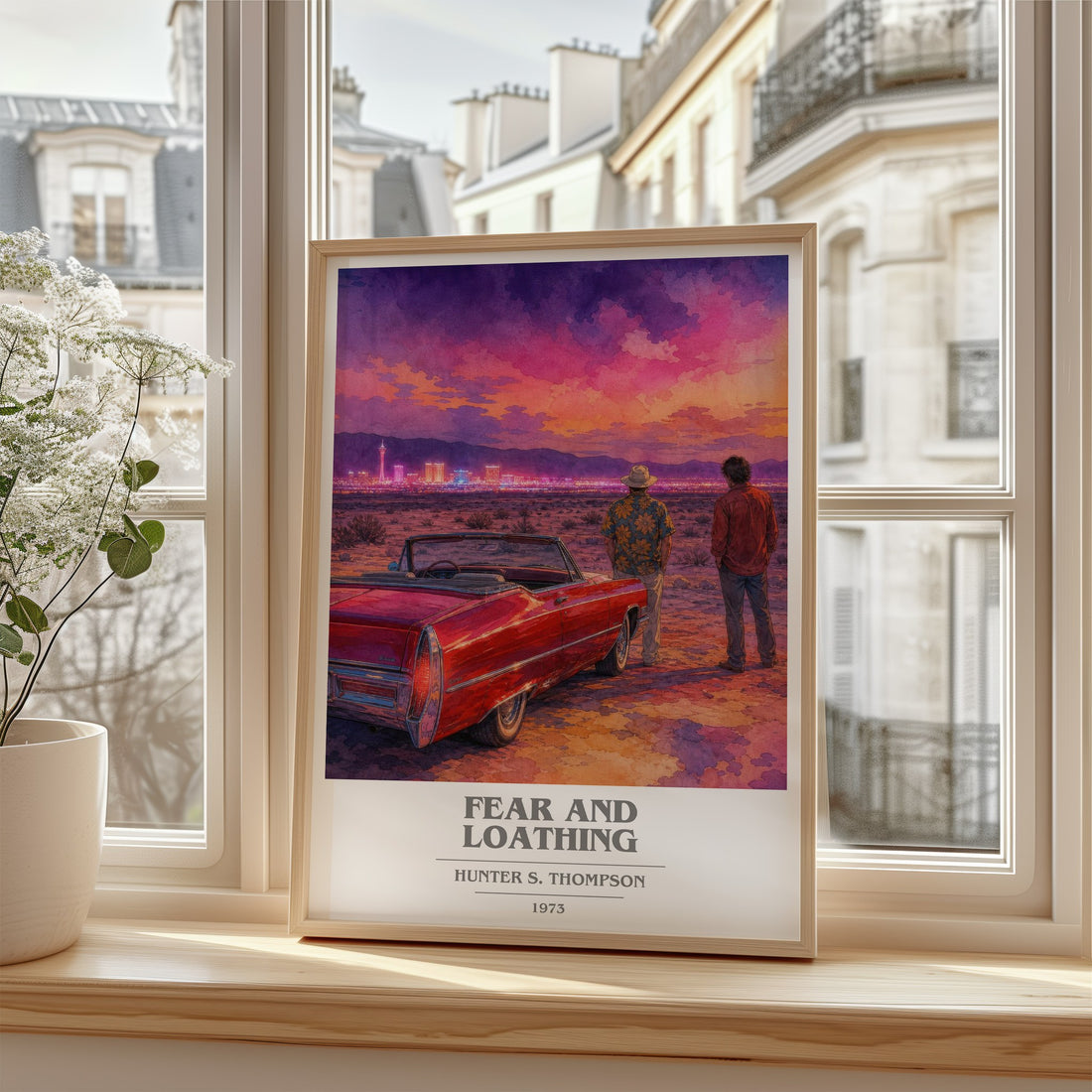 Fear and Loathing book cover poster colour and style options – Hunter S. Thompson book art