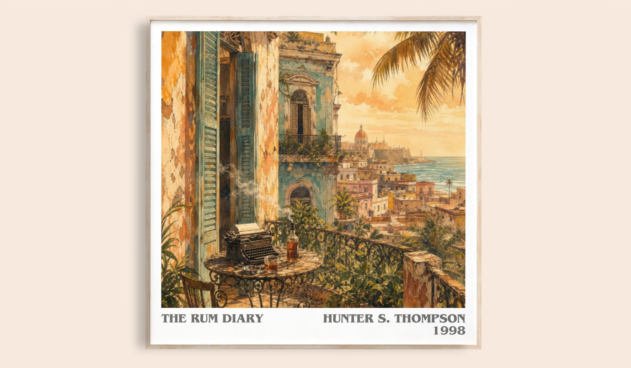 The Rum Diary Literary Art Print by Hunter S. Thompson