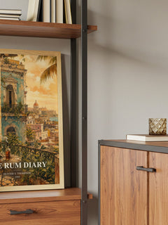 The Rum Diary book watercolour illustration paper finish options – matte satin gloss