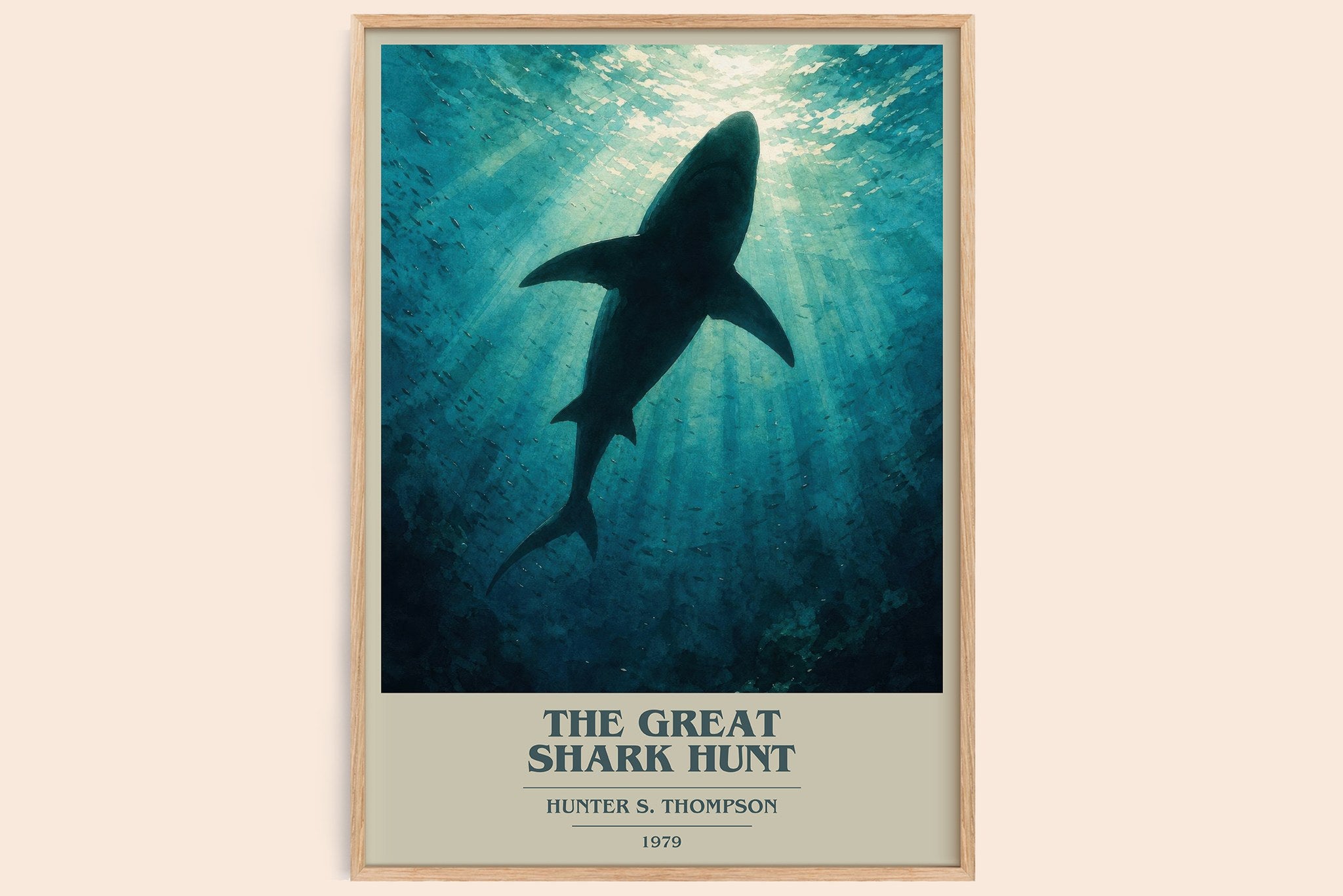 The great shark hunt Book Cover Poster by Hunter S. Thompson