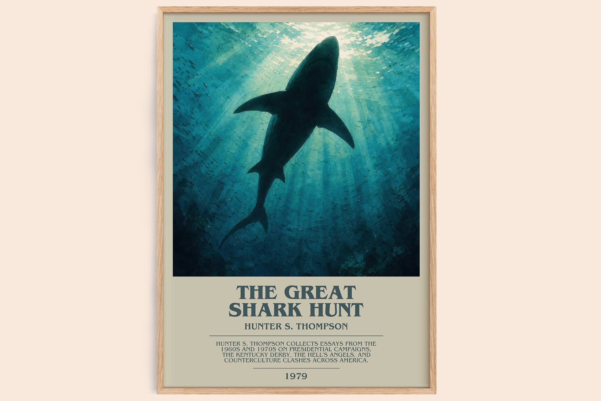 The great shark hunt Bookish Wall Art by Hunter S. Thompson