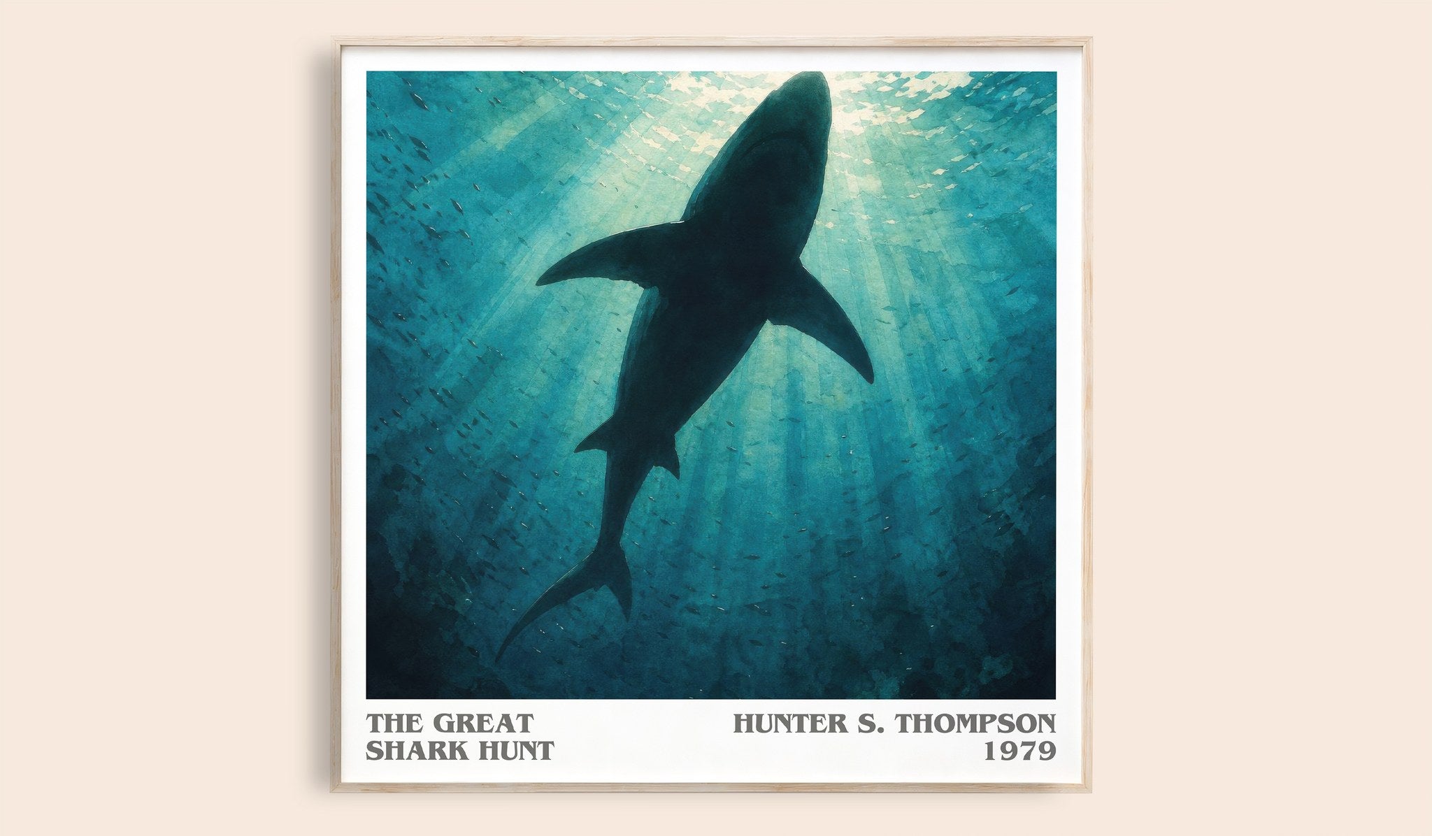 The great shark hunt Literary Art Print by Hunter S. Thompson
