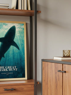 The great shark hunt book watercolour illustration paper finish options – matte satin gloss