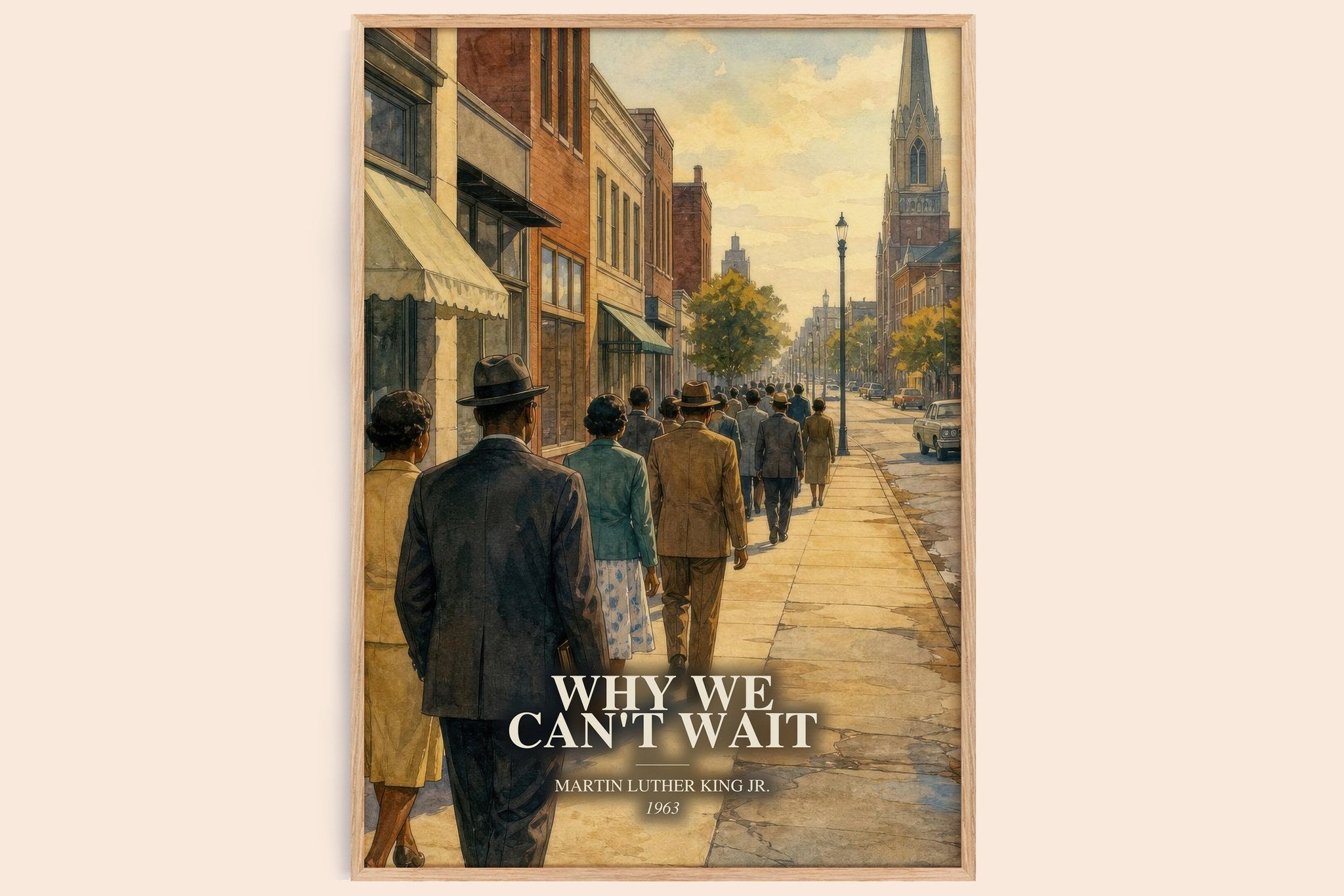 Why We Can't Wait Book Watercolour Illustration by M. Jr.