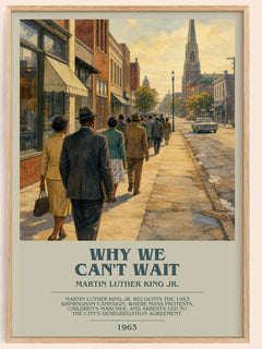Why We Can't Wait bookish book poster by Martin Luther King Jr. – framed literary art print