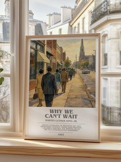 Why We Can't Wait bookish poster colour and style options – Martin Luther King Jr. book art