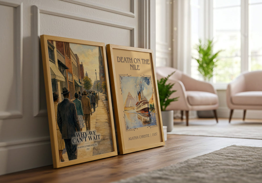 Why We Can't Wait watercolour print framed by window – literary home decor